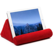 Almofada de suporte para tablet em microfibra para sofá/cama