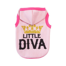 Hondentrui met capuchon, lichtgewicht katoen, roze.