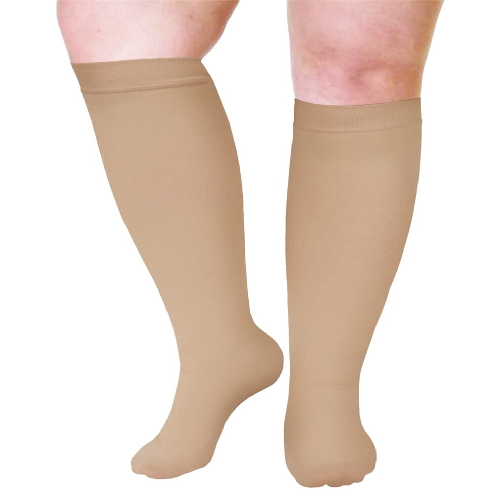 Extra Wide Calf Compression Socks 20-30 mmHg