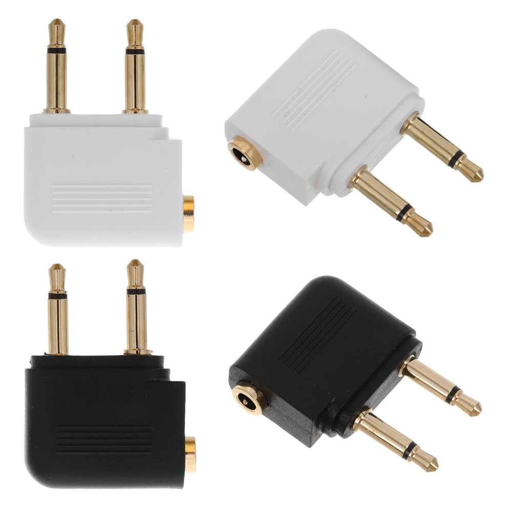 Airplane Headphone Adapter Â Mono To Stereo, -Plated, Gold 9450273276731