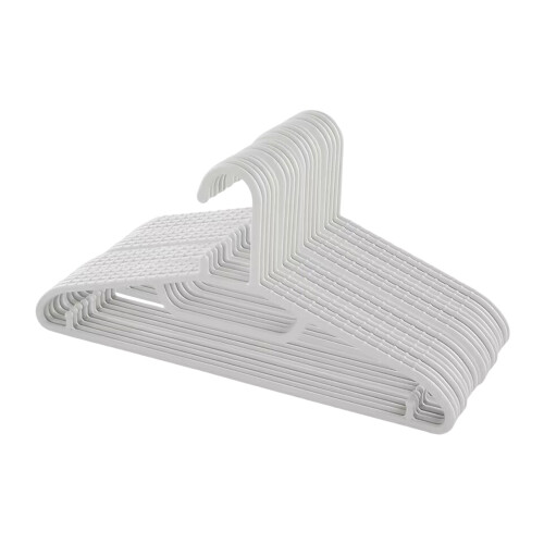20-Pack Non-Slip Plastic Hangers with Space-Saving Design 1