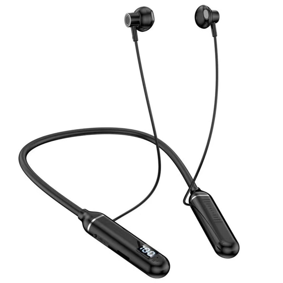 Neckband Bluetooth Headphones Ipx7 Waterproof 8H Black 9329345528255