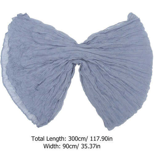 Blue Polyester Table Runner 300 x 90 cm 1