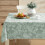 Grapevine Print Vinyl Tablecloth 52x52in Square Flannel Back 3