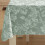Grapevine Print Vinyl Tablecloth 52x52in Square Flannel Back 5