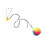 Bouncing Plush Cat Toy with Elastic String for Doorway 1