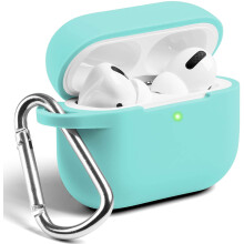 AirPods Pro -kotelo iskunkestävä, etuosan LED-näyttö Aqua