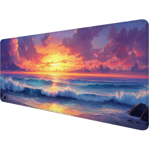Mousepad Gamer Sunset Sea 80x30cm
