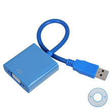 Cábla Oiriúntóra USB3.0 go VGA – 1920x1080p, Breiseán agus Imir