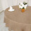 Faux Burlap Round Tablecloth 90 in 2