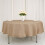 Faux Burlap Round Tablecloth 90 in 4
