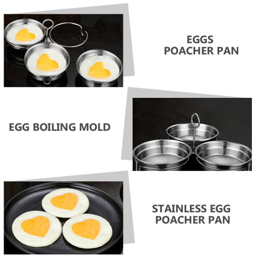 Eggpisképanne i rustfritt stål, 18 cm, 1 sett 2