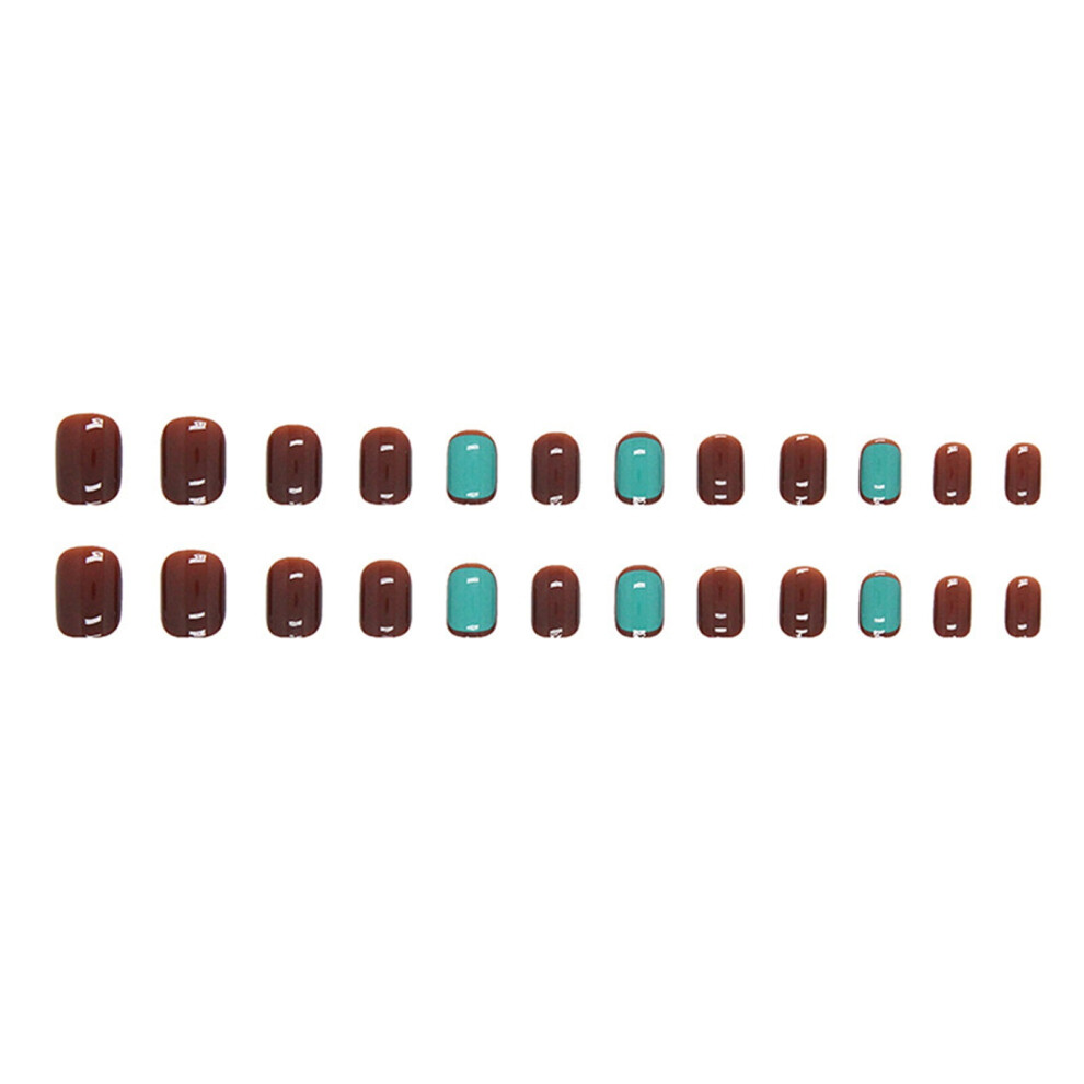 Curve Life Retro Short Fake Nails â Pure Desire Blue