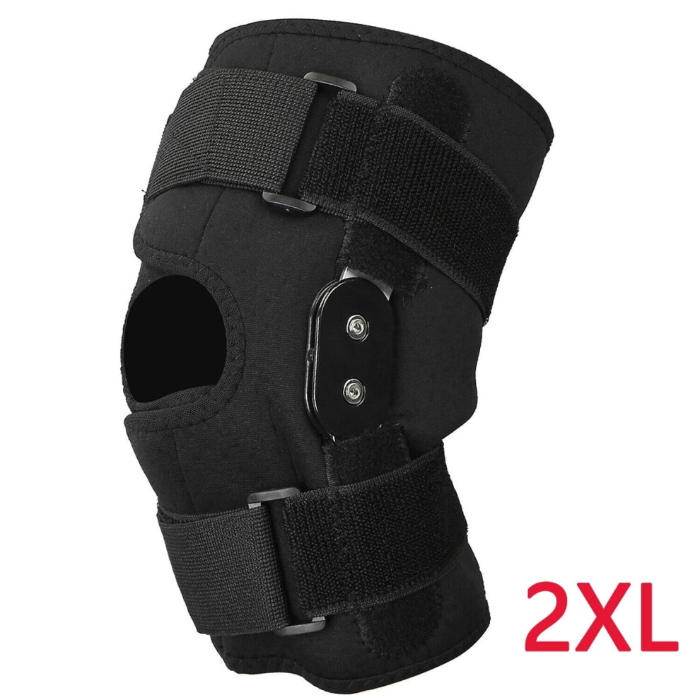 Hinged Knee Brace Support Sleeve with Aluminum Hinges