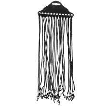 Cordino in nylon nero per occhiali, da collo (12 pezzi)