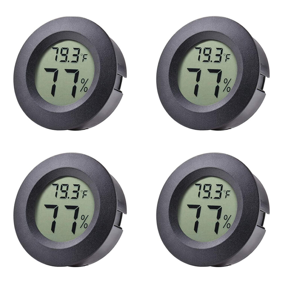 4-Pack Mini Digital Hygrometer Thermometer