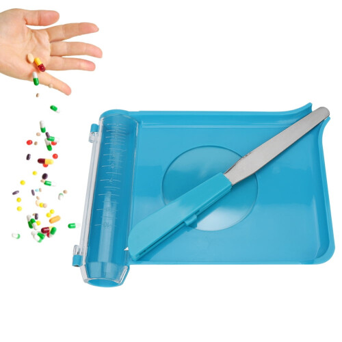 Tablettenzählschale mit Spender und ergonomischem Griff