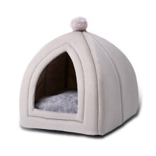 Κρεβάτι Cat Cave με Αφαιρούμενο Μαξιλάρι, Φανελένιο, S/M/L