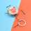Multifunctional Keychain Pills Box with Mirror and-peony flower 4
