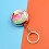 Multifunctional Keychain Pills Box with Mirror and-peony flower 5