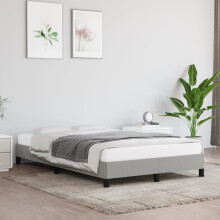 vidaXL sengestel uden madras, grå, 120x190 cm, stof