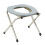 Chaise percée pliante en acier portable, capacité de 100 kg 1