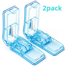Coupe-comprimés portable en plastique (lot de 2)