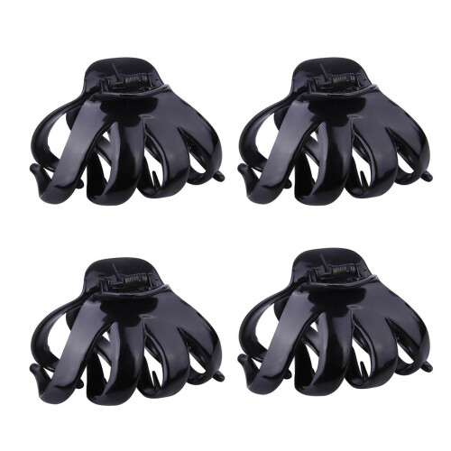 4-pack stora plasthårklor 8 cm breda