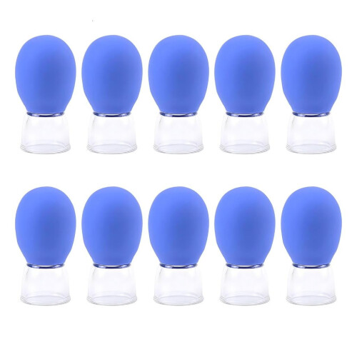 Glaskoppset med silikonlock – 10 st