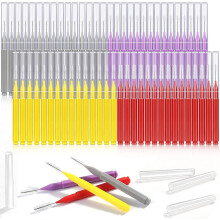 Conjunto de 120 escovas interdentais – 6 tamanhos, cerdas macias.