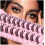 3D Ρωσικές Βλεφαρίδες με Strip, Wispy Faux Mink DD Curl, 10 Ζεύγη 1