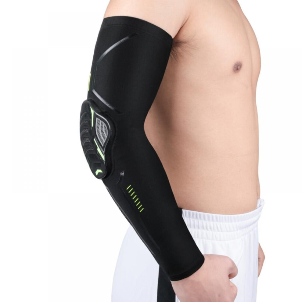 Compression elbow sleeve with padding for arm support