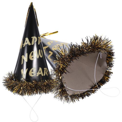 New Year Cone Party Hats 2 pcs Paper 2