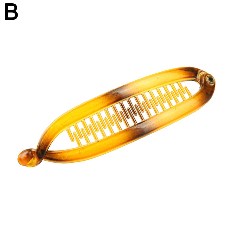 Banana hair clip barley twist comb 15 cm