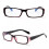 Rechteckige Lesebrille mit Blaulichtfilter +4,50 bis 1
