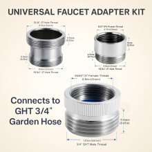 Sink Faucet to Garden Hose Connector Water Pipe Fittings Garden