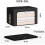 3-Pack Linen Foldable Storage Bins with Clear Windows 5