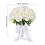 White Silk Bridal Bouquet with Beaded Ribbon 3
