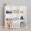 Portable Closet Organizer Shelves White 9-Cube 6