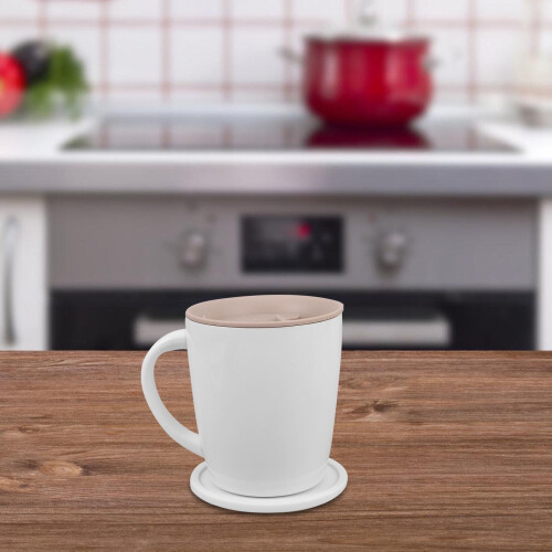 White Silicone Drink Coasters Set of 4 2