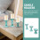 3-Piece Coloured Glass Taper Candle Holders 2