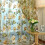 Voile blomstergardinpanel med stanglomme 2