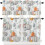 Kitchen Curtain Valance Set 27.5 x 36 in Polyester 2