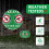 Πινακίδες Keep Off Grass, συσκευασία 14x10 σε 2 τεμάχια με μεταλλικούς πασσάλους H 4
