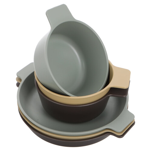 Okrossbart plastporslin – 1 set 2