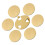 Stainless Steel Gold Coasters 6 Pack 4