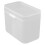 Scatola organizer trasparente in plastica per dischetti di cotone 4