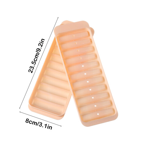 Forma de gelo flexível de plástico com 11 compartimentos, 23,5 x 8 x 2 cm 1