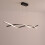Modern Black LED Pendant Light with 3 Colour Temperatures 4