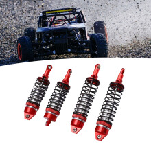 2 Paar Aluminium RC-Stoßdämpfer 1/10 Rot Silber